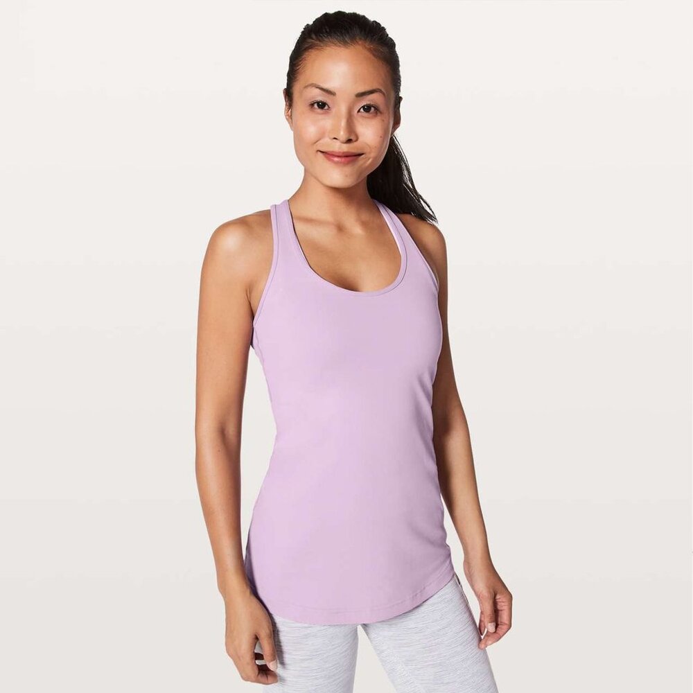 LULULEMON  Cool Racerback in Lilac‎ Quartz No Size Tag Check Measurements